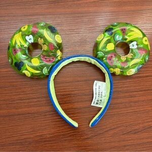 Disney World Summer Fun Inflated Swim Tube Mickey Ears Headband EUC